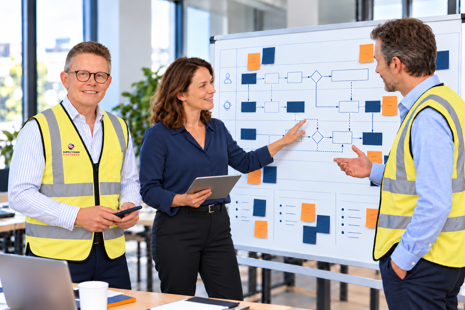 Robert Smith and colleagues in a business analysis workshop